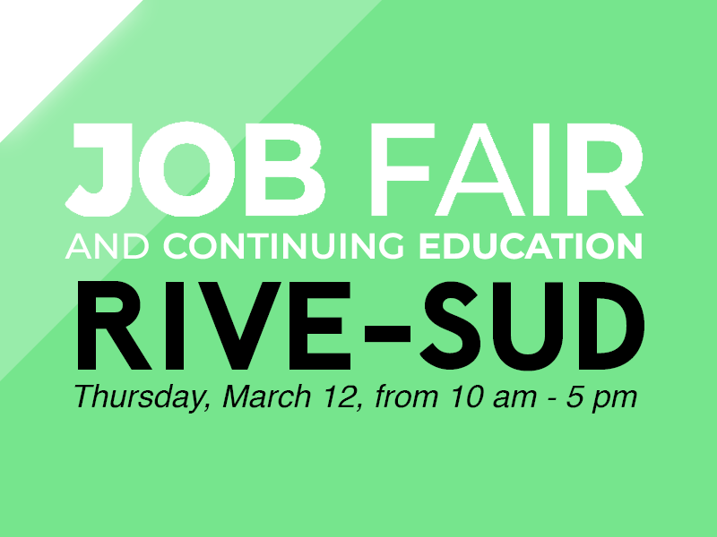Rive-Sud Job fair and continuing education